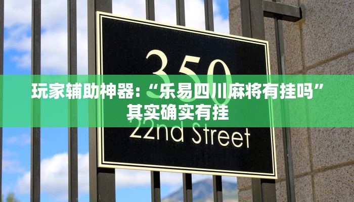 玩家辅助神器:“乐易四川麻将有挂吗”其实确实有挂