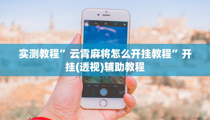 实测教程”云霄麻将怎么开挂教程”开挂(透视)辅助教程