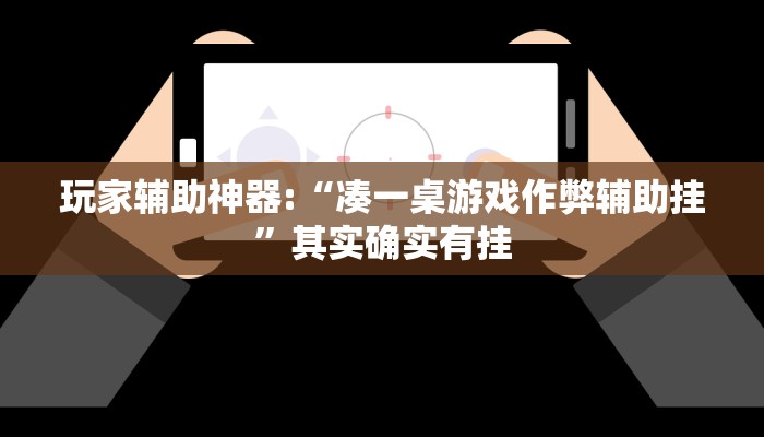 玩家辅助神器:“凑一桌游戏作弊辅助挂”其实确实有挂